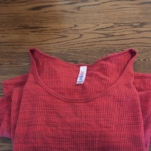 Red waffle Heather LuLaRoe Classic Tee Size 2XL